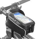 COFIT Fahrrad Lenkertasche, Fahrrad Lenkertasche mit großem Fassungsvermögen, Sonnenblende und Regenschutz, Touchscreen-Handyhalterung für Handys unter 6.8"
