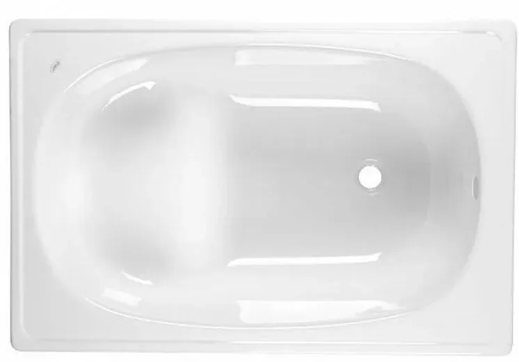 Emaille-Sitzbadewanne 105x70cm, weiss