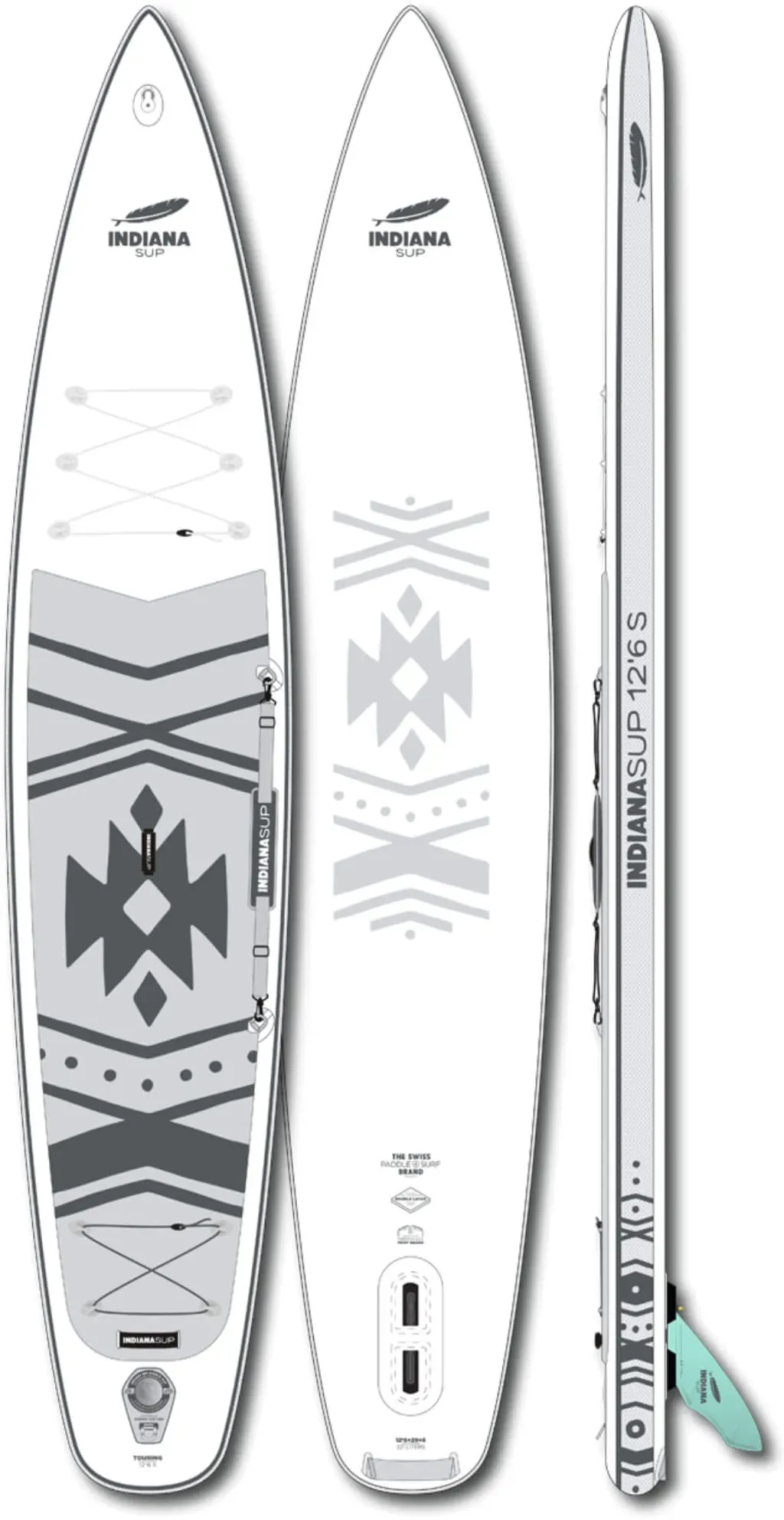 Indiana 12'6 S Touring Inflatable SUP Board 2026