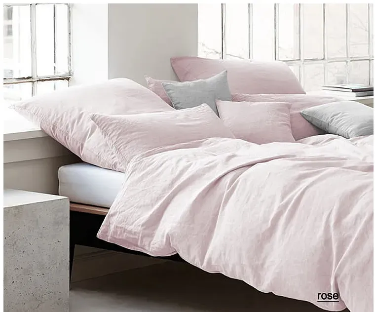 Elegante Bettwäsche Breezee - 135x200 cm + 40x80 cm rose