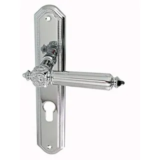 Haeusler-Shop Türbeschlag Antike LS Chrom PZ Türklinke