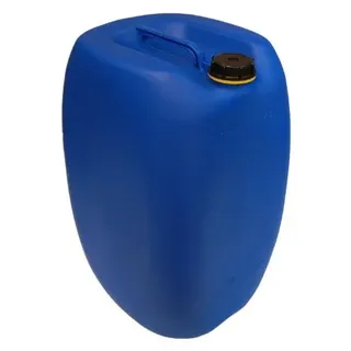 plasteo® 60L Getränke- Wasserkanister Blau mit Schraubdeckel | Lebensmittelecht | BPA Frei | mit Mittelgriff | Indoor und Outdoor | Made in Germany