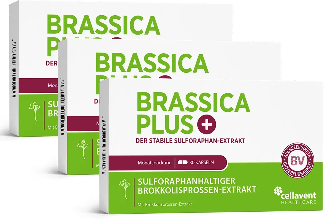 Sulforaphan Brokkolisprossen Kapseln - Brassica PLUS 3 Monate