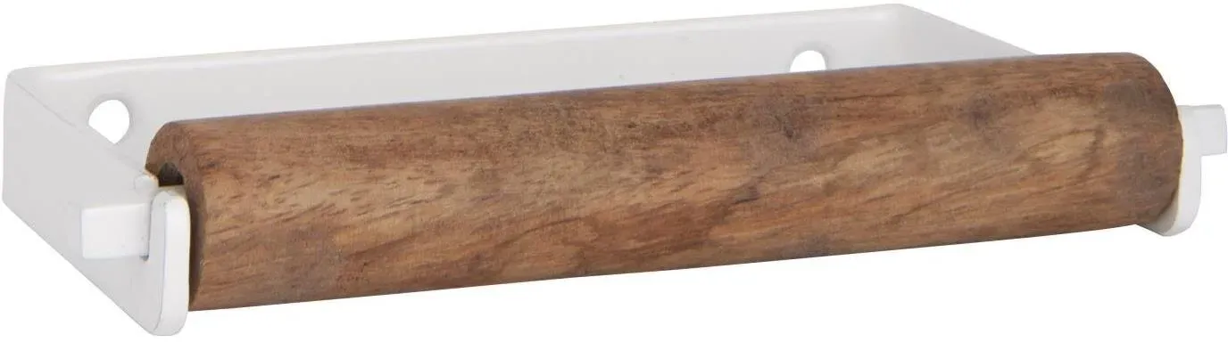 ALTUM Toilettenpapierhalter Holzrolle ALTUM, weiß