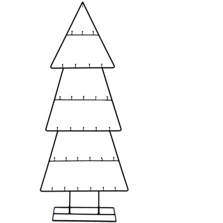 Spetebo Design Metall Tannenbaum für Zierschmuck - 100 cm - Deko Weihnachtsbaum Tanne schwarz