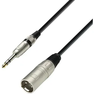 Adam Hall Cables 3 STAR BMV 0100 Symmetrisches Kabel XLR Male auf Klinke TRS | 1 m
