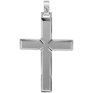 trendor 08749 Kreuz-Anhänger für Männer 925 Silber 42 mm