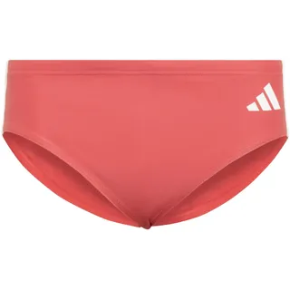 adidas 3 Stripes Swim Trunks, semi Lucid red/white 42