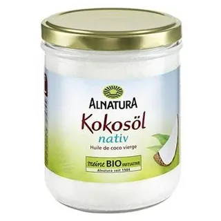 Alnatura Kokosöl BIO, nativ, kaltgepresst, im Schraubglas, 400ml