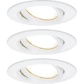 Paulmann Bad-Einbauleuchte 3er Set 18 W Weiß Aluminium