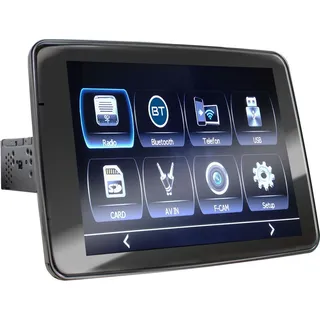 XOMAX XM-V911R Autoradio mit 9 Zoll Touchscreen Bildschirm Mirrorlink für Android I Bluetooth Musik I 1xUSB, 2. USB-Anschluss mit Ladefunktion, SD, 1 DIN