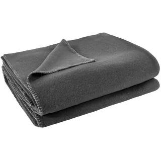 Soft-Fleece Decke 160 x 200 cm anthrazit mel.