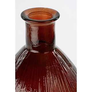 Mica Flaschenvase Firenza dunkelbraun Recyeltes Glas Ø 29 x 59 cm