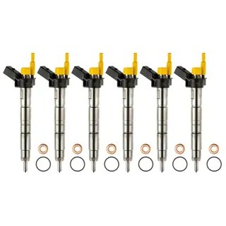 6X 0445116024 Injektor BMW 2.0 D 3.0 D Bosch Piezo (13537805428, 7805428, 0986435394)