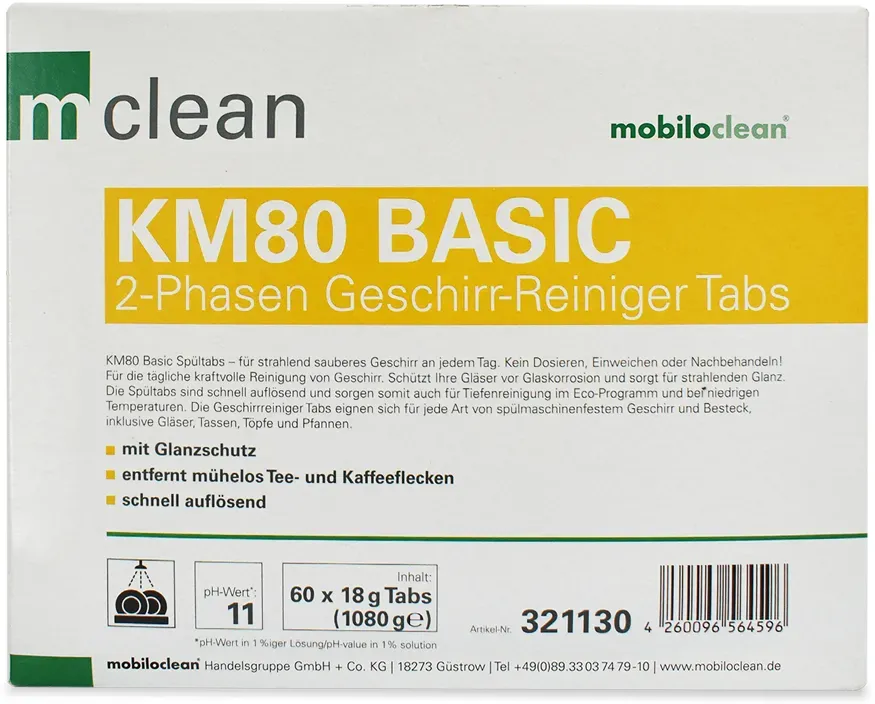 CleanClub KM80 Classic Spültabs 60 Tabs