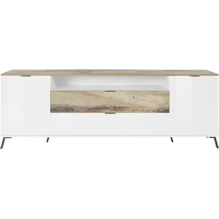 Home Affaire Sideboard HOME AFFAIRE "CASANOVA", weiß (weiß, pereira), B:220cm H:75cm T:40cm, Sideboards, Sideboard, Breite ca. 220 cm