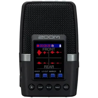 ZOOM H2essential Handy Recorder – Tragbarer 32-Bit-Float-Audiorekorder mit 3 Mikrofonen für Surround-Aufnahmen – Ideal für Podcasts, Musik, Livestreams – EU-Version – Schwarz
