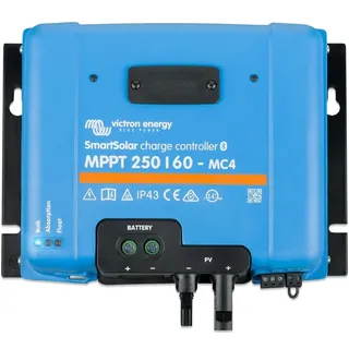 Victron Energy SmartSolar MPPT MC4 kompatibel, Laderegler (Bluetooth) - Solar Laderegler - 250V 60 Amp 12/24/36/48-Volt