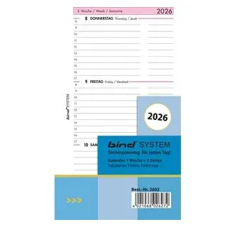 Bind Kalendereinlage 2026 A6