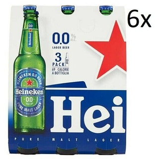 6x Heineken Pure Malt Lager Alkoholfreies Blondes Bier Birra Analcolica 3x33cl