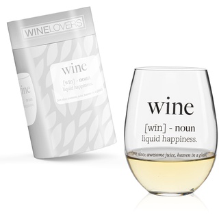 ILP Weinglas Geschenkset - Wein Geschenk Weingläser mit Spruch Wine noun - In Colourbox Geschenkset Weihnachten für Paare Frauen Männer - Wein Geschenke - Kleine Weihnachtsgeschenke für Kollegen