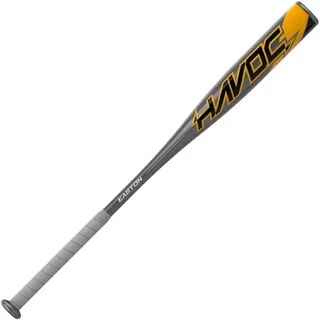 Easton - MLB - Baseball - Havoc - Youth - Baseball Bat - USA Logo - 2 1⁄4 inch Barrel - Gray/Orange (30"/20 Ounce (-10))