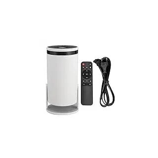 ciciglow Kleiner Projektor, 1080P 5G WiFi Plus 8G Telefon Wireless Gleicher Bildschirm Tragbarer Projektor, Trapezkorrektur, 1080P-Dekodierung, Zuhause Im Freien (EU-Stecker)