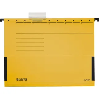 Leitz Hängetasche ALPHA, mit Sichtreiter, seitlich Frösche, A4, gelb 4002432456567 Leitz 25 Stück