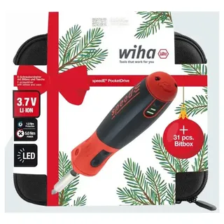 Wkrętak 3.7v Speed-e Pocket Drive+bity Opk. Świąteczne - Wh 47183