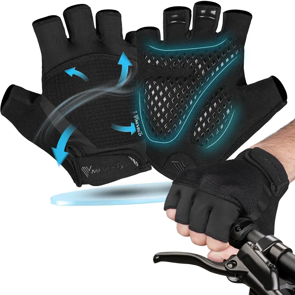 Ergonomische Halbfinger Fahrradhandschuhe „BEN“ - L - Bestseller,Neu,oft gekauft,Zubehör