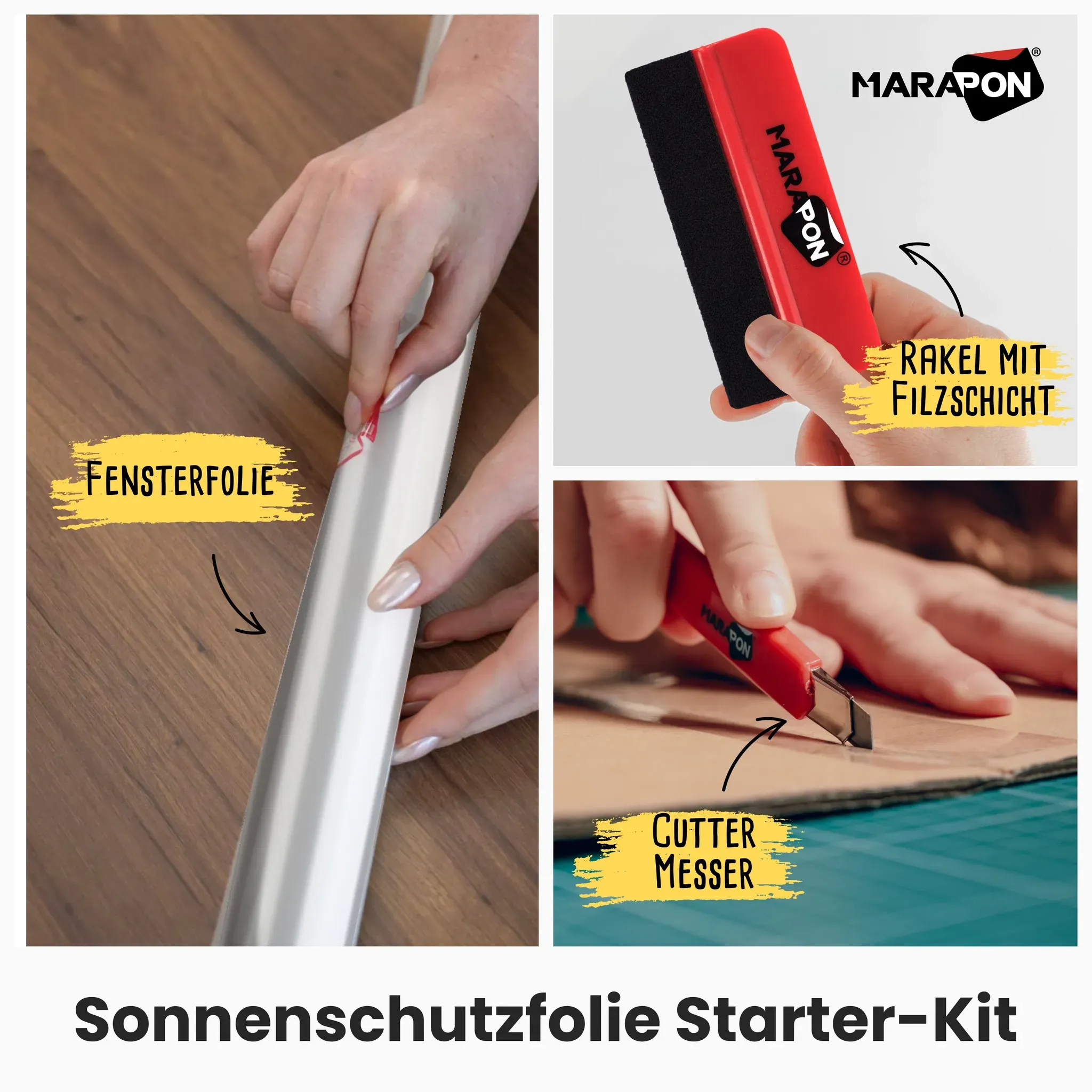 Spiegelfolie | Hitzeschutz-Bundle | Starter-Kit - Silber / 105x200 cm / Selbstklebend (für außen)