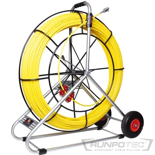 Runpotec GmbH Runpotec Glasfaserstab Ø 11 mm mit Stahlhaspel, 200 m (10095)