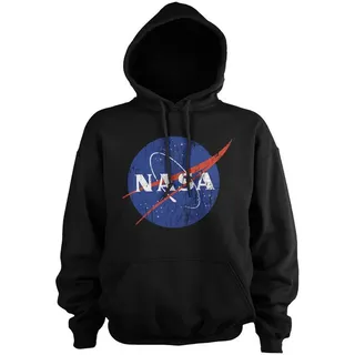 NASA Hoodie Washed Insignia Big Tall Hoodie schwarz 3XL