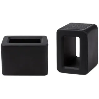 Msagkah 2 Pack Sicherheitsgurtschnallenhalter, Silikon Auto Sicherheitsgurt Schnalle Booster, Halten Sie die Sicherheitsgurtschnalle Aufrecht und Stabil (Schwarz)