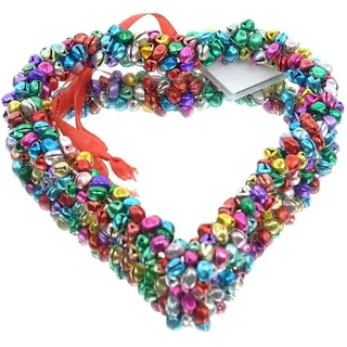 Riffelmacher & Weinberger Riffelmacher Weihnachtsdeko Glöckchenherz Bunt Ø ca. 14,5 cm - Aluminium