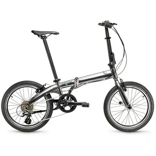 COAST-BIKES Faltrad HIGHTIDE NO. 04 8S, Faltrad, 20 Zoll, 13,8 KG, Klapprad, Leicht & Kompakt, 8 Gang grau
