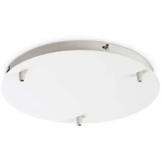 Ideal Lux Baldachin, rund, Ø 30cm, 3-fach, Weiß Lampe 285580