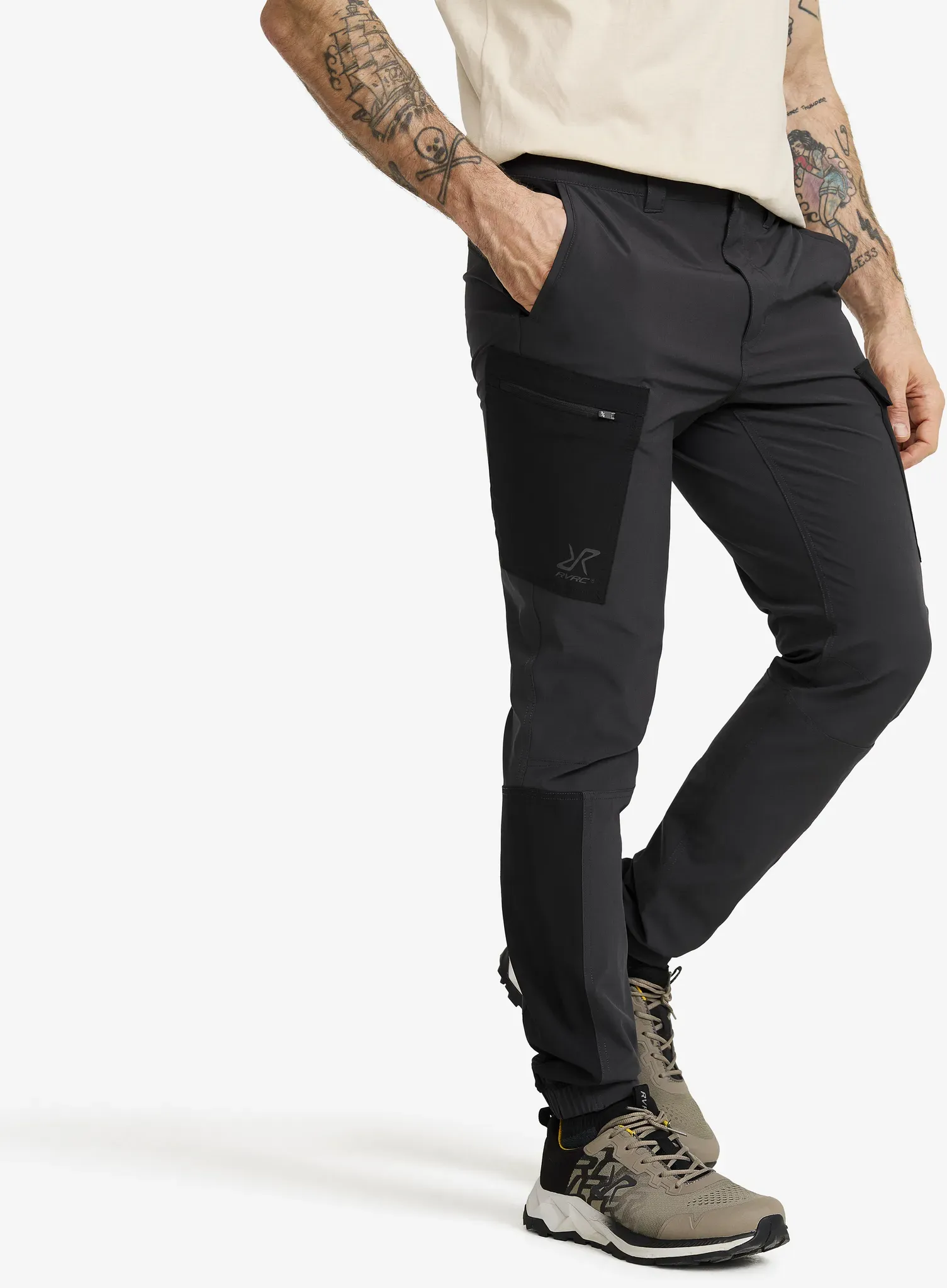Verge Stretch Cargo Pants Herren Anthracite/Black, Größe:XS - Outdoorhose, Wanderhose & Trekkinghose - Grau