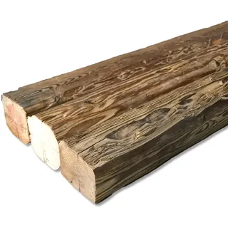 MyTimber® Altholzbalken | Echtholz Zierbalken aus Fichte | 12 x 12 cm 100cm - 200cm lang (100cm)