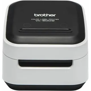 Brother VC-500WCR 313 dpi), Etikettendrucker, Schwarz,