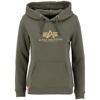 Alpha Industries New Basic Hoody G wmn Kapuzensweat für Damen Dark Olive