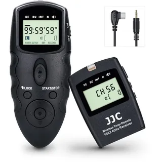 JJC Kabelloser Intervalometer, Timer, Fernbedienung, kabelgebundenes Auslöserkabel für Panasonic Lumix S9 G100D spiegellose Kamera