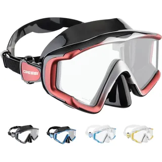 Cressi Liberty 3 Windows MASK Black SIL. RED/Silver
