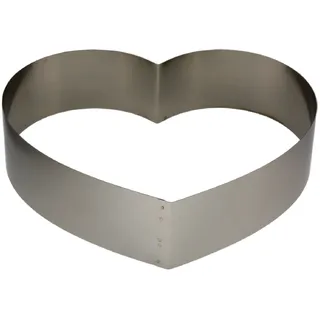 LARES Backform/Backrahmen Herz groß aus Federbandstahl - Ø ca. 28cm, H: ca. 7cm - Made in Germany