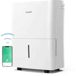 Midea Comfee Luftentfeuchter 16L,Raumgröße ca. 80m3(32m2),Smart modu,Timer 24H,Wassertank 3L ,APP-fähig, Weiß, MDDF-16DEN7-WF