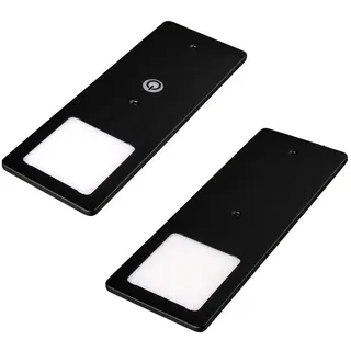 Kalb Material Für Möbel LED Unterbauleuchten 2er Set sehr flache schwarz