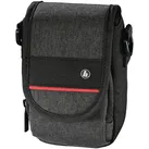 Hama Kameratasche ?Valletta? für Digitalkamera (Fototasche klein für Kompaktkamera, mit Gürtelschlaufe und Zubehörfach, Umhängetasche, reißfestes Polyester, 7,5 x 5,2 x 13 cm) schwarz | Zustand: Neu & original versiegelt