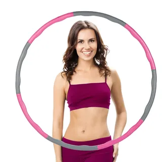 Fitness Hula Hoop Reifen, Ø 95cm, Fitnessreifen für Erwachsene, sanfte Massage, zum Abnehmen, Bauchtraining, Farbe - Suprise -, Kunststoff