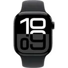 Apple Watch Series 10 42mm Schwarz (Schwarzes Gummi Armband S/M)
