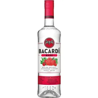BACARDÍ Razz, 27% Vol., 150 cl / 1.5 L, weißer Rum mit spritzigem Himbeergeschmack, weiche Noten reifer Himbeeren und saftige, herbe Zitrusfrucht